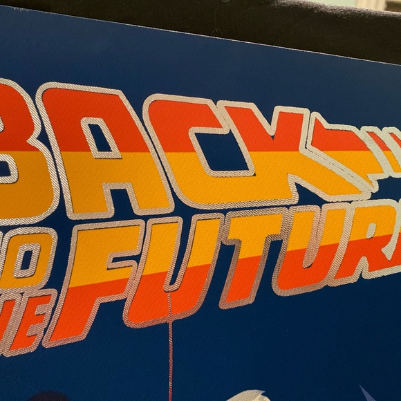 Back to the Future wrapped canvas wall art by POP Creations NEW Metallic Paint - Picture 2 of 9